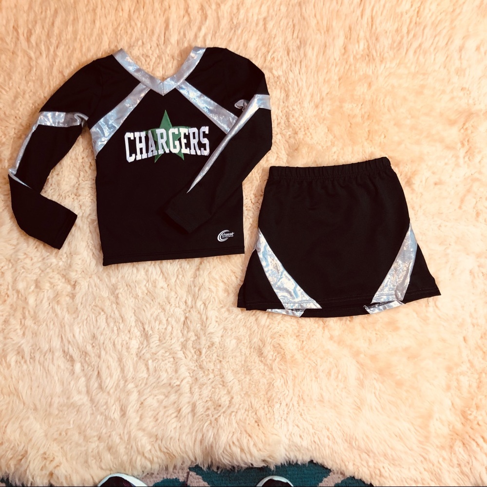 Chargers Cheerleaders Outfit 2 Pc